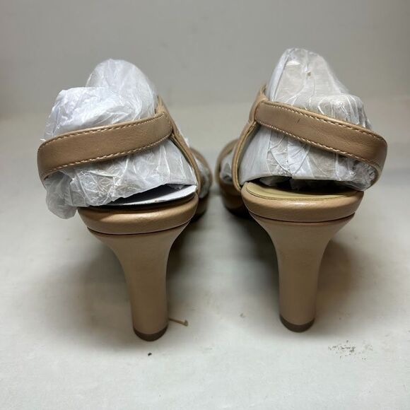 Naturalizer Womens 7 M Creme Brulee Nude Brenta Strappy High Heel Sandals NIBFN0 - Picture 4 of 4